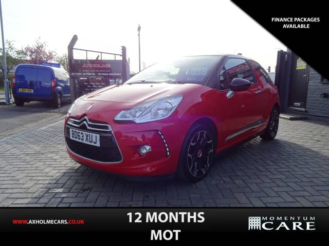 Citroen DS3 1.6 e-HDi Airdream DStyle Plus 3dr zero road tax Hatchback Diesel Red