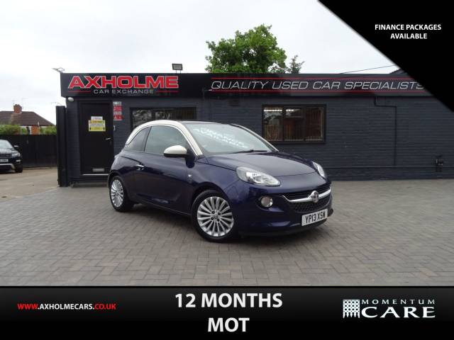Vauxhall Adam 1.4i Glam 3dr ideal 1st car Hatchback Petrol Blue