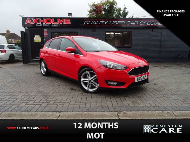Ford Focus 1.0 EcoBoost 125 Zetec 5dr finance available Hatchback Petrol Red