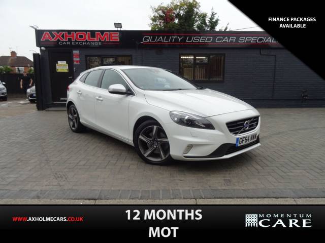 Volvo V40 1.6 T3 R DESIGN Lux Nav 5dr finance available Hatchback Petrol White