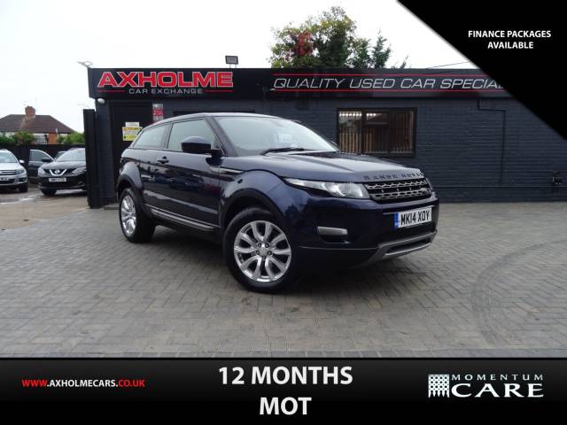 Land Rover Range Rover Evoque 2.2 eD4 Pure 3dr [Tech Pack] 2WD finance available Coupe Diesel Blue
