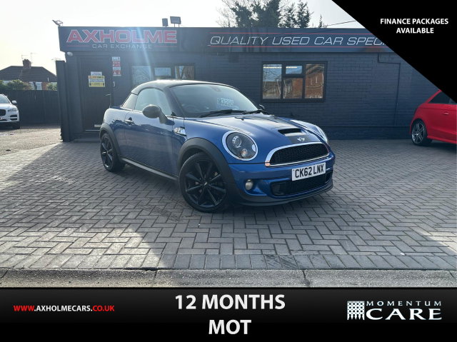 Mini Coupe 1.6 Cooper S 3dr part exchange welcome Coupe Petrol Blue