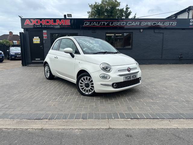Fiat 500 1.2 Lounge 3dr ideal 1st car Hatchback Petrol White